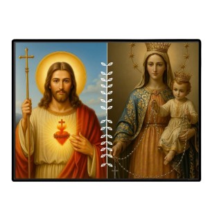 Jesus Lady Of FatimaLaminated Photo - 5x7 Inches, Divine Blessings For Home & Office And Temple Decoration (F16219) Jesus Lady Of FatimaLaminated Photo - 5x7 Inches, Divine Blessings For Home & Office And Temple Decoration (F16219)