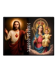 Jesus Christ-Our Lady Of Perpetual Help Laminated Photo - 7x9 Inches, Divine Blessings For Home & Office And Temple Decoration (F16258)
