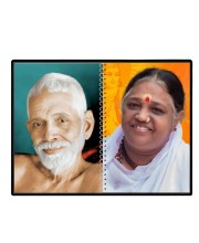 Sri Ramana Maharshi & Mother (Ammal) Laminated Photo - 5x7 Inches, Divine Blessings For Home & Office And Temple Decoration (F16312)