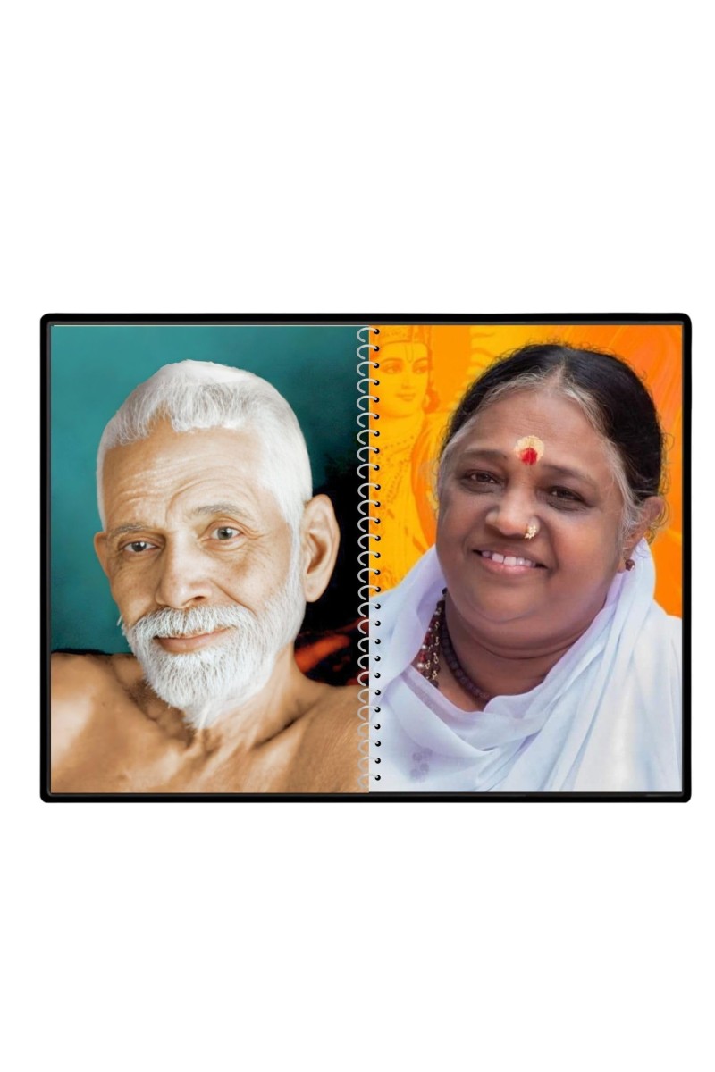 Sri Ramana Maharshi & Mother (Ammal) Laminated Photo - 7x9 Inches, Divine Blessings For Home & Office And Temple Decoration (F16312)