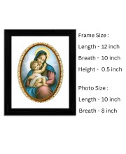 Mother Mary and Baby Jesus Colored Photograph |Divine Wall Art |Devotional wall art