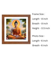 Serene Gautam Buddha Colored Photo |Ideal for Home, Office, or Meditation Space |Inspiring Wall Art and Gift for Devotees