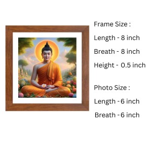Serene Gautam Buddha Colored Photo |Ideal for Home, Office, or Meditation Space |Inspiring Wall Art and Gift for Devotees