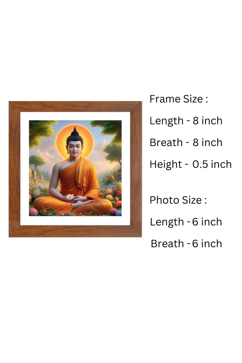 Serene Gautam Buddha Colored Photo |Ideal for Home, Office, or Meditation Space |Inspiring Wall Art and Gift for Devotees