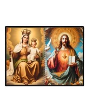 Jesus Christ-Our Lady Of Good Health Laminated Photo - 7x9 Inches, Divine Blessings For Home & Office And Temple Decoration (F16388)