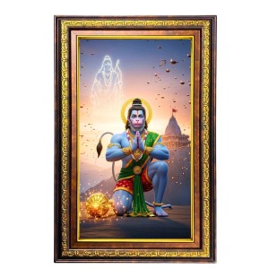 Lord Hanuman Digital Golden Balck Color Photo Frame | Hindu Religious Wall Decor | 12x18 Inches - Inspirational Wall Art For Office, Home Decor - Ideal Spiritual Gift (F16707) Lord Hanuman Digital Golden Balck Color Photo Frame | Hindu Religious Wall Decor | 12x18 Inches - Inspirational Wall Art For Office, Home Decor - Ideal Spiritual Gift (F16707)