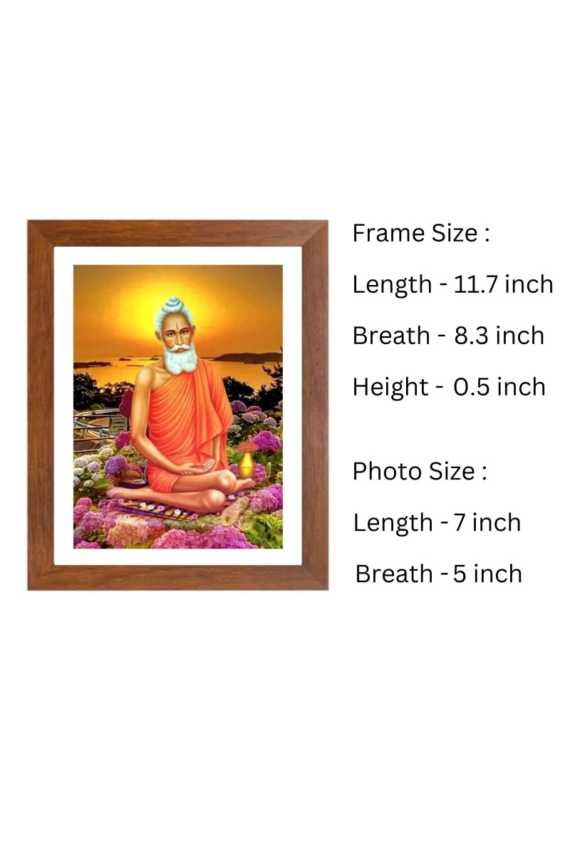 Sri Sri Lokenath Baba colored Photos in One Frame | Spiritual Devotional Wall Art | Photos for puja room, wall and table top