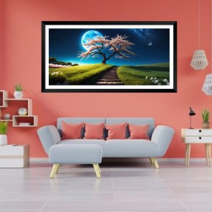 Nature Landscape Floating Frame Scenery Digital Print - (I5669) - 18x36 inch Modern Nature Wall Art for Living Room, Bedroom, Office, Hotels, Drawing Room Nature Landscape Floating Frame Scenery Digital Print - (I5669) - 18x36 inch Modern Nature Wall Art for Living Room, Bedroom, Office, Hotels, Drawing Room