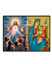 Jesus Lady Of Velankanni Laminated Photo - 7x9 Inches, Divine Blessings For Home & Office And Temple Decoration (F16208)