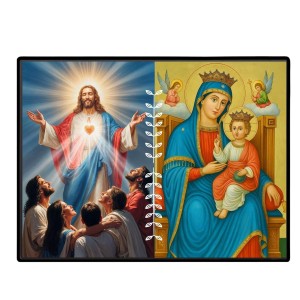 Jesus Lady Of Velankanni Laminated Photo - 7x9 Inches, Divine Blessings For Home & Office And Temple Decoration (F16208) Jesus Lady Of Velankanni Laminated Photo - 7x9 Inches, Divine Blessings For Home & Office And Temple Decoration (F16208)