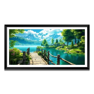 Nature Landscape Floating Frame Scenery Digital Print - (I5754) - 18x36 inch Modern Nature Wall Art for Living Room, Bedroom, Office, Hotels, Drawing Room Nature Landscape Floating Frame Scenery Digital Print - (I5754) - 18x36 inch Modern Nature Wall Art for Living Room, Bedroom, Office, Hotels, Drawing Room