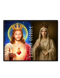 Virgin Mary Laminated Photo - 7x9 Inches, Divine Blessings For Home & Office And Temple Decoration (F16215)
