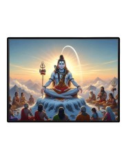Lord Shiva Laminated Photo - 11x13 Inches, Divine Blessings For Home & Office And Temple Decoration (F16098)