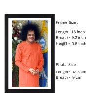 Generic Sathya Sai Baba Photograph Spiritual Wall Art for Home or Meditation Room Decoration