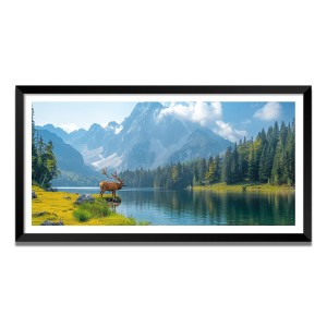 Nature Landscape Floating Frame Scenery Digital Print - (I5550) - 18x36 inch Modern Nature Wall Art for Living Room, Bedroom, Office, Hotels, Drawing Room Nature Landscape Floating Frame Scenery Digital Print - (I5550) - 18x36 inch Modern Nature Wall Art for Living Room, Bedroom, Office, Hotels, Drawing Room