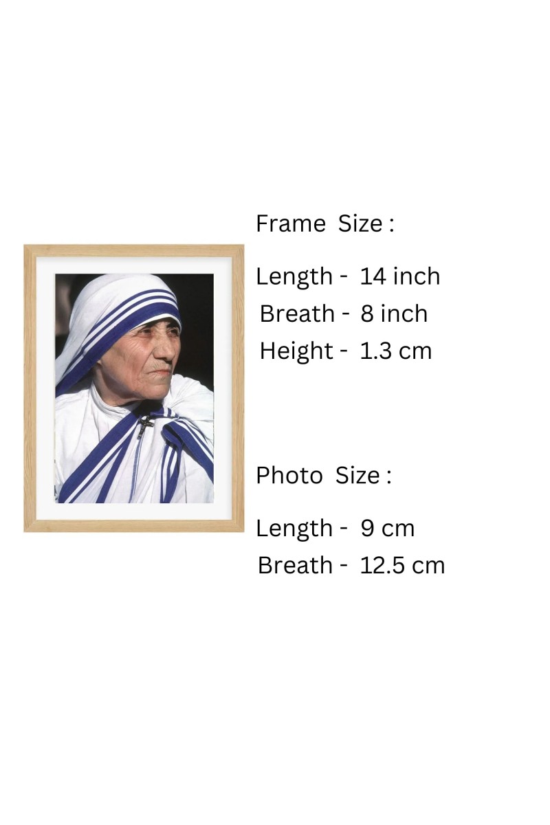 Inspiring Mother Teresa Colored Photo| Saint of Kolkata |Perfect for Home, Office, or ReligiousDecoration |Ideal Spiritual Gift