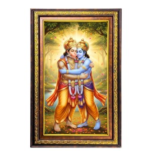 Lord Hanuman And Lord Rama Digital Golden Balck Color Photo Frame | Hindu Religious Wall Decor | 10x16 Inches - Inspirational Wall Art For Office, Home Decor - Ideal Spiritual Gift (F16706) Lord Hanuman And Lord Rama Digital Golden Balck Color Photo Frame | Hindu Religious Wall Decor | 10x16 Inches - Inspirational Wall Art For Office, Home Decor - Ideal Spiritual Gift (F16706)