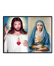 Jesus Christ-Our Lady Of Sorrows Laminated Photo - 7x9 Inches, Divine Blessings For Home & Office And Temple Decoration (F16340)