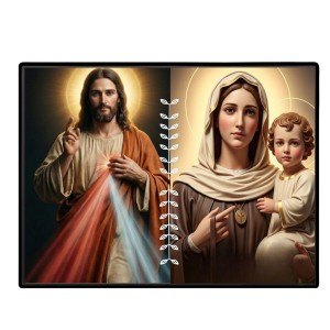 Jesus Lady Of FatimaLaminated Photo - 9x11 Inches, Divine Blessings For Home & Office And Temple Decoration (F16232) Jesus Lady Of FatimaLaminated Photo - 9x11 Inches, Divine Blessings For Home & Office And Temple Decoration (F16232)
