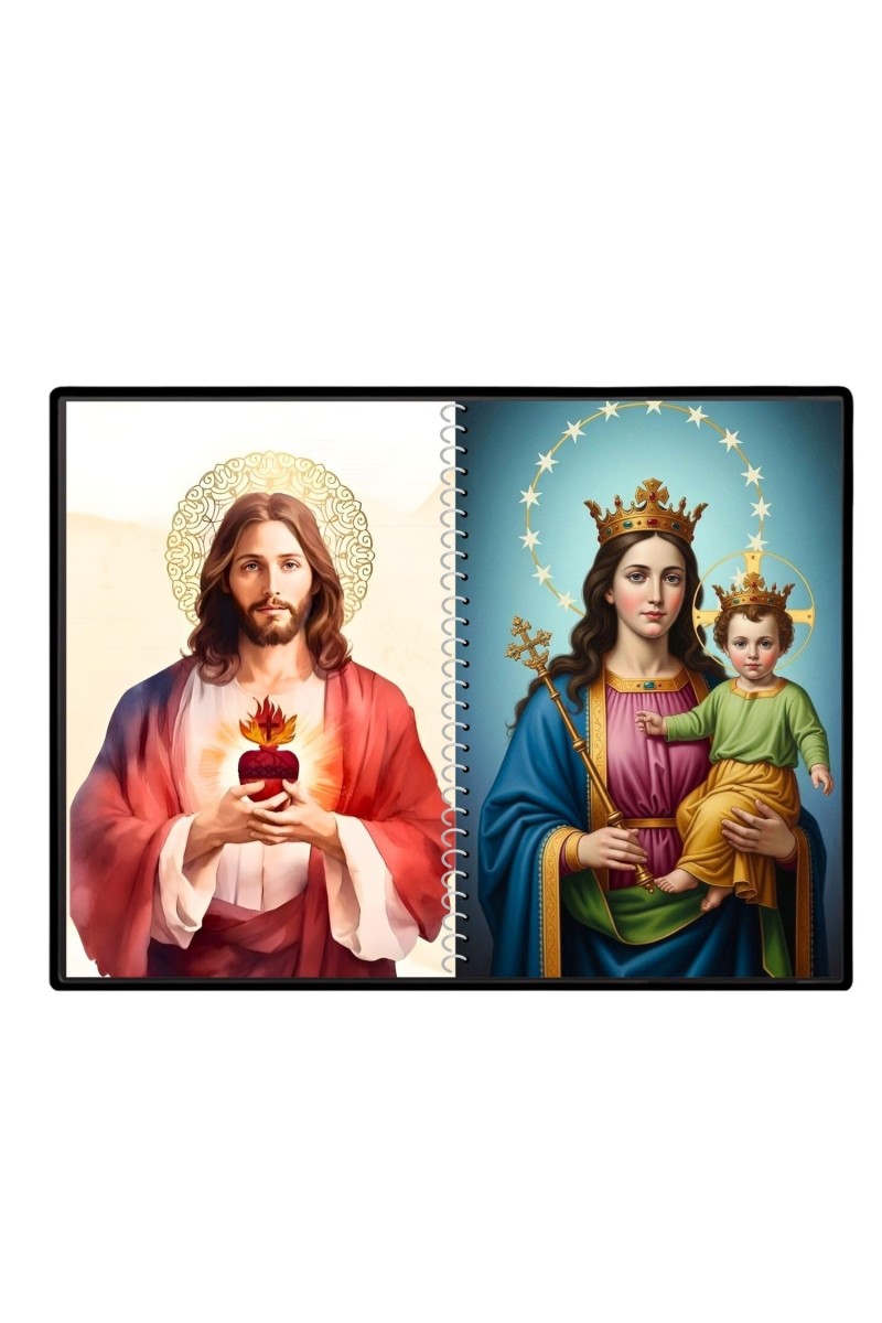 Jesus Christ - Mother Mary Laminated Photo - 5x7 Inches, Divine Blessings For Home & Office And Temple Decoration (F16411)