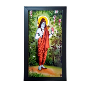 Sri Ramachandra in Exile (Banabas) Religious Art Frame – Beautiful Acrylic Wall Decor for Home & Temple (39.5 x 24.3 cm) Sri Ramachandra in Exile (Banabas) Religious Art Frame – Beautiful Acrylic Wall Decor for Home & Temple (39.5 x 24.3 cm)