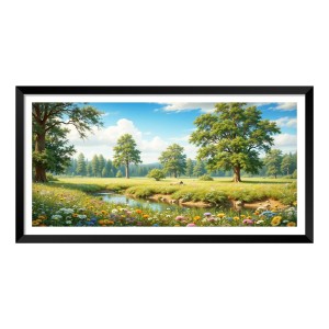 Nature Landscape Floating Frame Scenery Digital Print - (I5898) - 18x36 inch Modern Nature Wall Art for Living Room, Bedroom, Office, Hotels, Drawing Room Nature Landscape Floating Frame Scenery Digital Print - (I5898) - 18x36 inch Modern Nature Wall Art for Living Room, Bedroom, Office, Hotels, Drawing Room