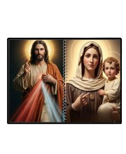Jesus Christ - Our Lady Of Velankanni Laminated Photo - 9x11 Inches, Divine Blessings For Home & Office And Temple Decoration (F16387)