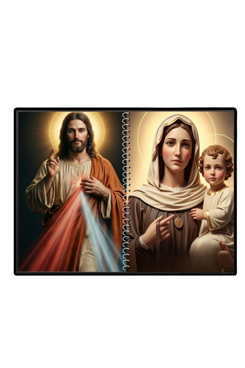 Jesus Christ - Our Lady Of Velankanni Laminated Photo - 9x11 Inches, Divine Blessings For Home & Office And Temple Decoration (F16387)