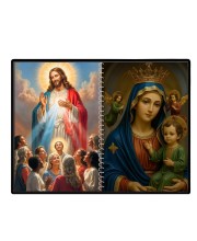 Jesus Christ-Our Lady Of Perpetual Help Laminated Photo - 7x9 Inches, Divine Blessings For Home & Office And Temple Decoration (F16366)