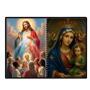 Jesus Christ-Our Lady Of Perpetual Help Laminated Photo - 7x9 Inches, Divine Blessings For Home & Office And Temple Decoration (F16366) Jesus Christ-Our Lady Of Perpetual Help Laminated Photo - 7x9 Inches, Divine Blessings For Home & Office And Temple Decoration (F16366)