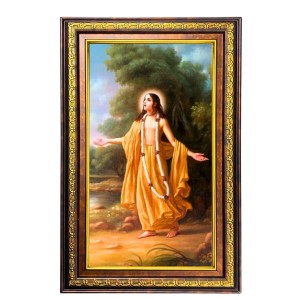 Sri Chaitanya Mahaprabhu Digital Golden Balck Color Photo Frame | Hindu Religious Wall Decor | 14x20 Inches - Inspirational Wall Art For Office, Home Decor - Ideal Spiritual Gift (F16781) Sri Chaitanya Mahaprabhu Digital Golden Balck Color Photo Frame | Hindu Religious Wall Decor | 14x20 Inches - Inspirational Wall Art For Office, Home Decor - Ideal Spiritual Gift (F16781)