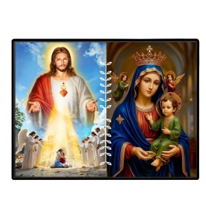 Jesus Lady Of FatimaLaminated Photo - 9x11 Inches, Divine Blessings For Home & Office And Temple Decoration (F16228) Jesus Lady Of FatimaLaminated Photo - 9x11 Inches, Divine Blessings For Home & Office And Temple Decoration (F16228)