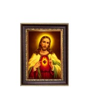 Jishu Christa Jesus Digital Print Photo 8.7x10.7 inches - Vibrant Religious Wall Art for Home or Office Decor.