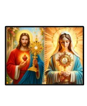 Immaculate Heart Of Mary Laminated Photo - 9x11 Inches, Divine Blessings For Home & Office And Temple Decoration (F16451)