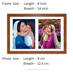 Mother Mary and Baby Jesus two Colored Photograph | Divine Wall Art | Perfect for Home Decoration Mother Mary and Baby Jesus two Colored Photograph | Divine Wall Art | Perfect for Home Decoration