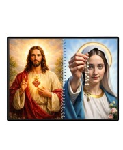 Jesus Christ-Immaculate Conception Laminated Photo - 7x9 Inches, Divine Blessings For Home & Office And Temple Decoration (F16435)