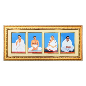 HiTechMart Spiritual Framed Photo of Anukul Pariwar | Sri Sri Baroda, Anukul Chandra Thakur, Baroma, Babai Da | Gold-Plated Divine Wall Décor for Home & Temple HiTechMart Spiritual Framed Photo of Anukul Pariwar | Sri Sri Baroda, Anukul Chandra Thakur, Baroma, Babai Da | Gold-Plated Divine Wall Décor for Home & Temple