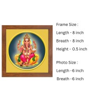 Lord Ganesh Colored Photograph |Vibrant Wall Art| Devotional wall art |Ideal for Home or Office Decor or Puja room