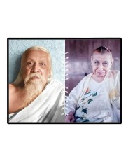 Sri Aurobindo & The Mother Laminated Photo - 9x11 Inches, Divine Blessings For Home & Office And Temple Decoration (F16148)