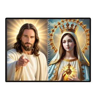 Esus Christ - Blessed Virgin Mary Laminated Photo - 13x15 Inches, Divine Blessings For Home & Office And Temple Decoration (F16430)