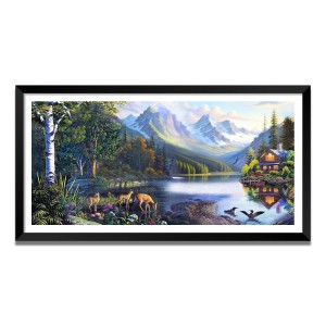 Nature Landscape Floating Frame Scenery Digital Print - (I5581) - 12x24 inch Modern Nature Wall Art for Living Room, Bedroom, Office, Hotels, Drawing Room Nature Landscape Floating Frame Scenery Digital Print - (I5581) - 12x24 inch Modern Nature Wall Art for Living Room, Bedroom, Office, Hotels, Drawing Room