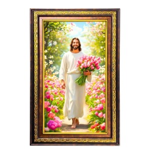 Lord Jesus Digital Golden Balck Color Photo Frame | Hindu Religious Wall Decor | 16x22 Inches - Inspirational Wall Art For Office, Home Decor - Ideal Spiritual Gift (F16738) Lord Jesus Digital Golden Balck Color Photo Frame | Hindu Religious Wall Decor | 16x22 Inches - Inspirational Wall Art For Office, Home Decor - Ideal Spiritual Gift (F16738)