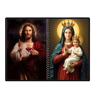 Jesus Christ-Mother Mary Laminated Photo - 7x9 Inches, Divine Blessings For Home & Office And Temple Decoration (F16417) Jesus Christ-Mother Mary Laminated Photo - 7x9 Inches, Divine Blessings For Home & Office And Temple Decoration (F16417)