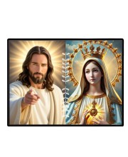 Jesus Christ-Immaculate Conception Laminated Photo - 7x9 Inches, Divine Blessings For Home & Office And Temple Decoration (F16275)