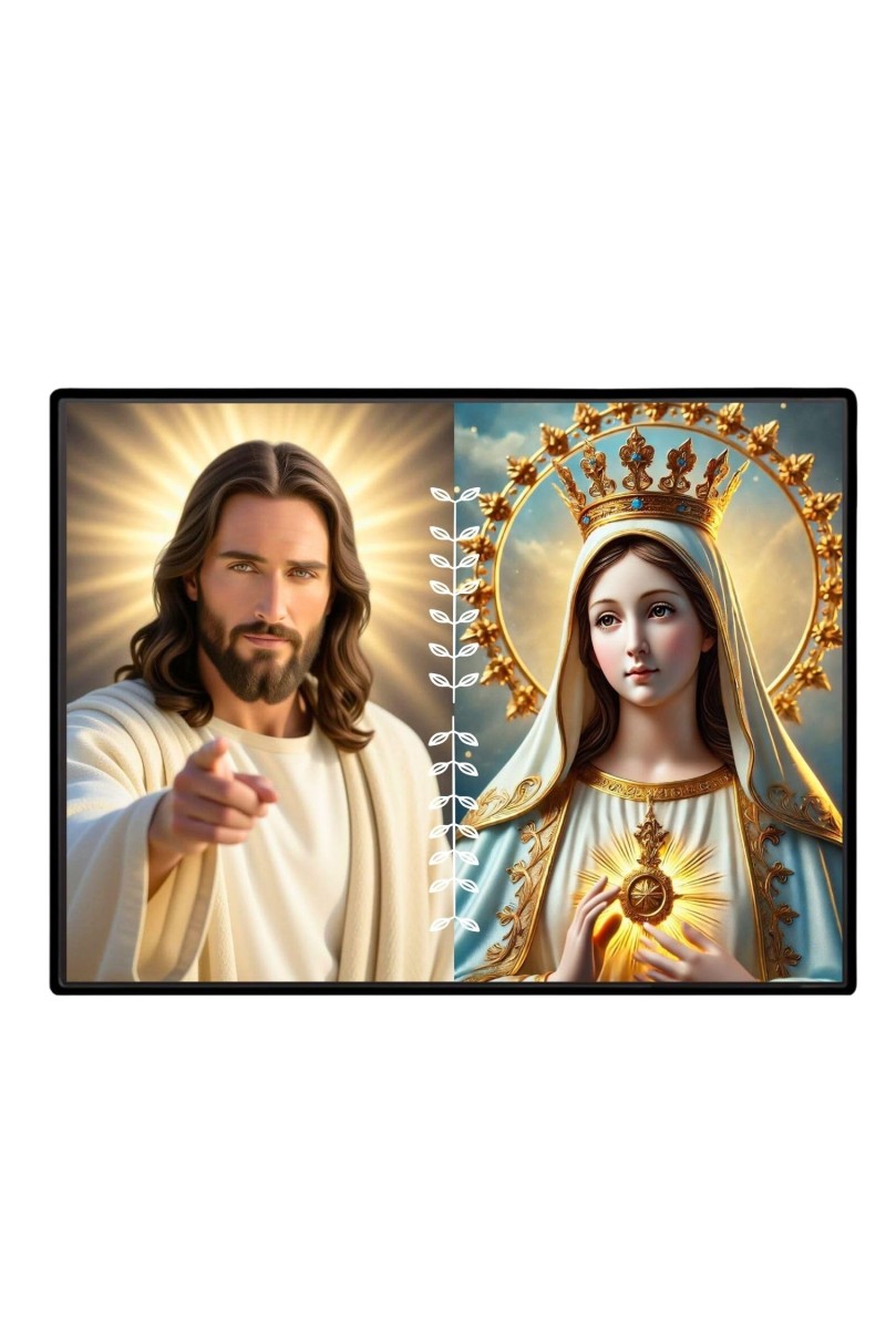 Jesus Christ-Immaculate Conception Laminated Photo - 7x9 Inches, Divine Blessings For Home & Office And Temple Decoration (F16275)