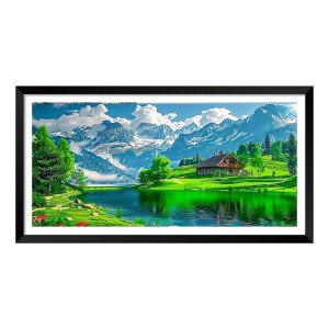 Nature Landscape Floating Frame Scenery Digital Print - (I5930) - 18x36 inch Modern Nature Wall Art for Living Room, Bedroom, Office, Hotels, Drawing Room Nature Landscape Floating Frame Scenery Digital Print - (I5930) - 18x36 inch Modern Nature Wall Art for Living Room, Bedroom, Office, Hotels, Drawing Room