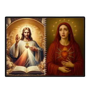 Jesus Christ-Our Lady Of Sorrows Laminated Photo - 7x9 Inches, Divine Blessings For Home & Office And Temple Decoration (F16346) Jesus Christ-Our Lady Of Sorrows Laminated Photo - 7x9 Inches, Divine Blessings For Home & Office And Temple Decoration (F16346)