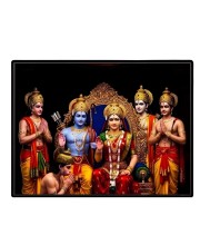 Lord RamSiya Laminated Photo - 7x9 Inches, Divine Blessings For Home & Office And Temple Decoration (F16091)