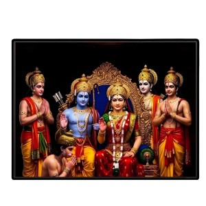 Lord RamSiya Laminated Photo - 7x9 Inches, Divine Blessings For Home & Office And Temple Decoration (F16091) Lord RamSiya Laminated Photo - 7x9 Inches, Divine Blessings For Home & Office And Temple Decoration (F16091)