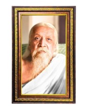 Sri Aurobindo Digital Golden Balck Color Photo Frame | Hindu Religious Wall Decor | 10x16 Inches - Inspirational Wall Art For Office, Home Decor - Ideal Spiritual Gift (F16626)